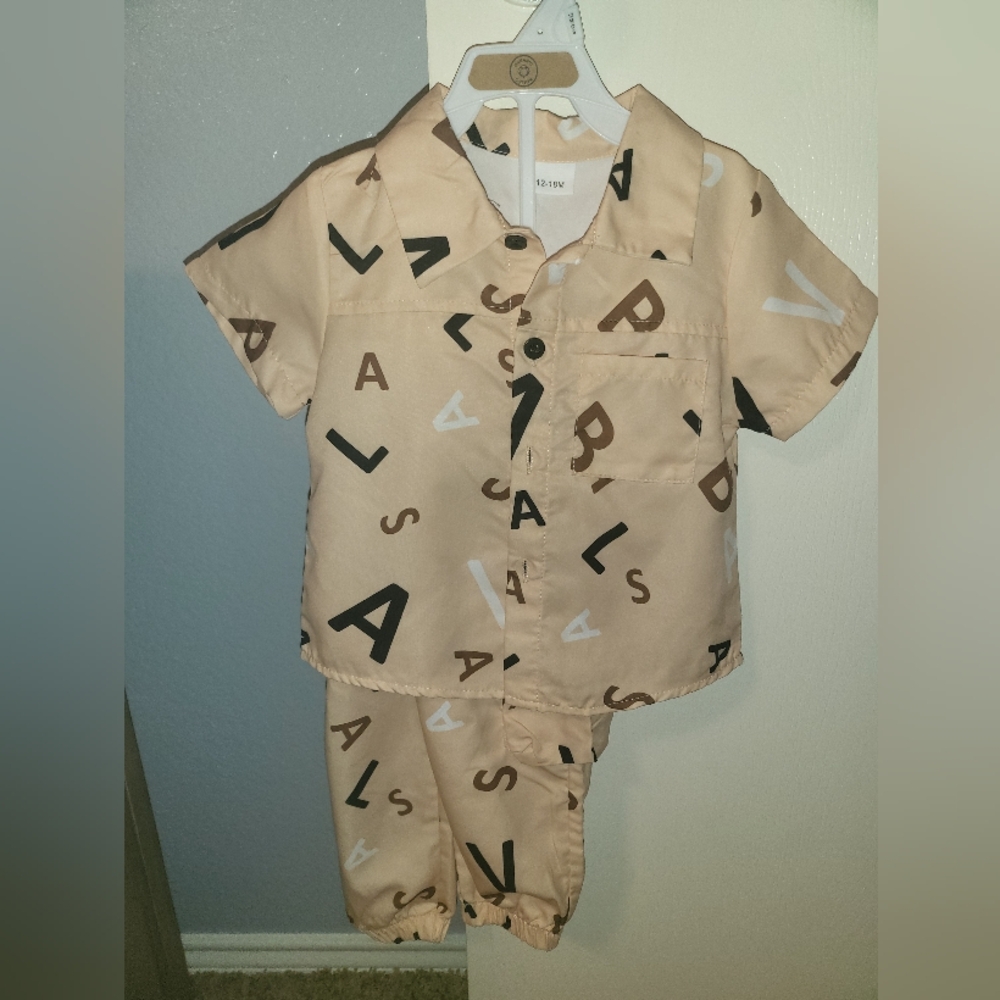 Kids Alphabet Print Outfit
